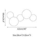 Modern Geometric Disc LED Wall Sconce Minimalist Circular Indirect Lighting Fixture