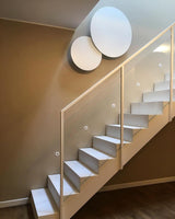 Modern Geometric Disc LED Wall Sconce Minimalist Circular Indirect Lighting Fixture