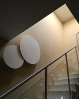 Modern Geometric Disc LED Wall Sconce Minimalist Circular Indirect Lighting Fixture