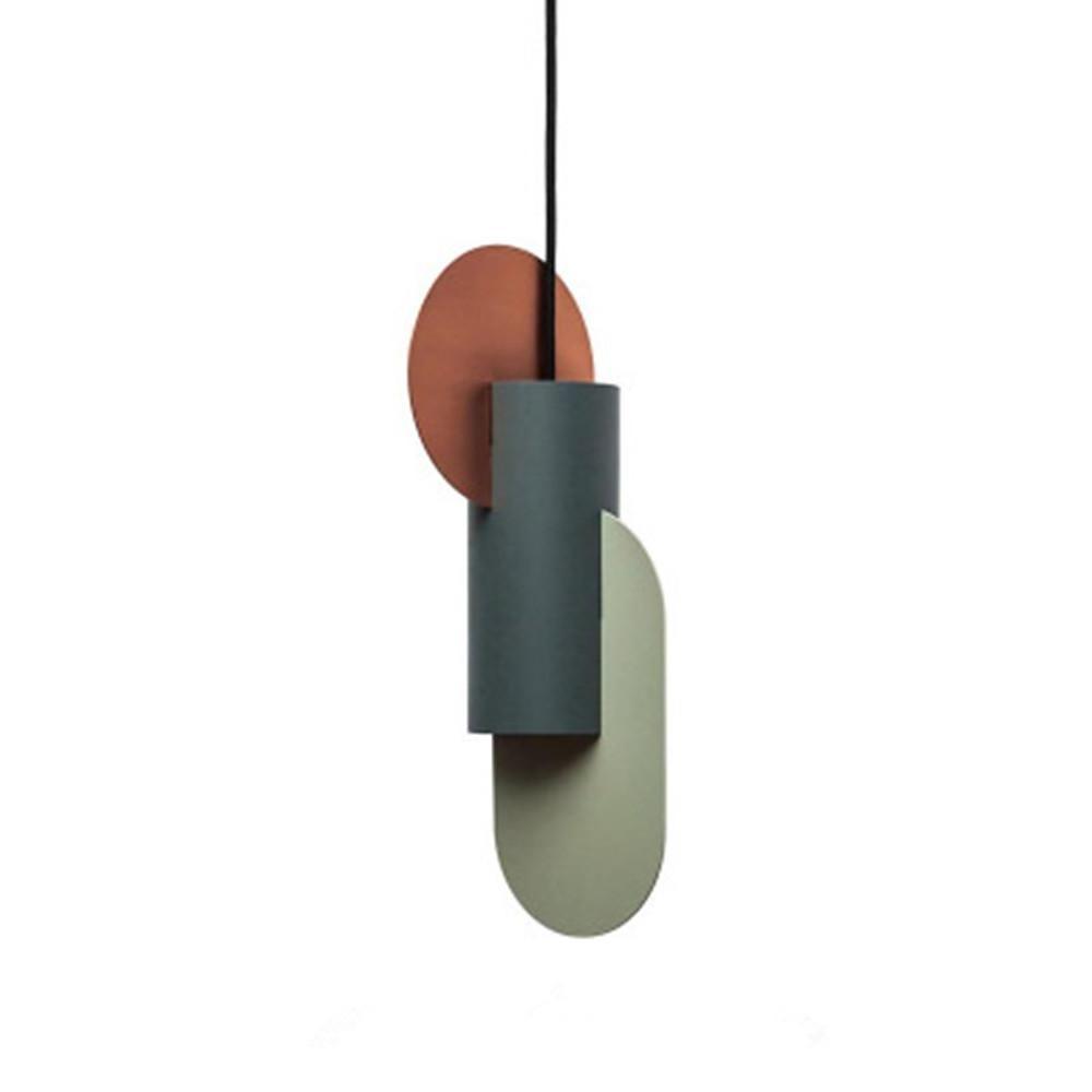 Modern Geometric Electroplated Metal Pendant Light for Kitchen Island and Dining Room