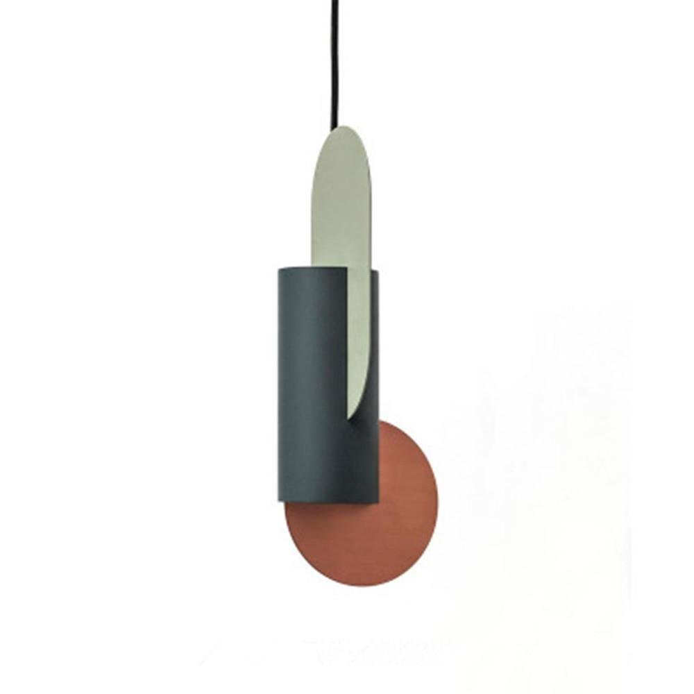 Modern Geometric Electroplated Metal Pendant Light for Kitchen Island and Dining Room