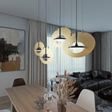 Modern Geometric Eye In The Sky LED Pendant Light for Contemporary Interior Lighting