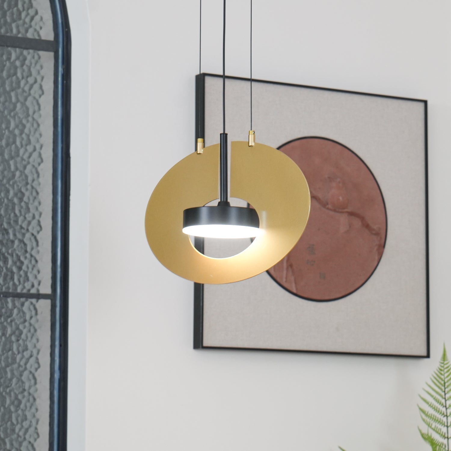 Modern Geometric Eye In The Sky LED Pendant Light for Contemporary Interior Lighting