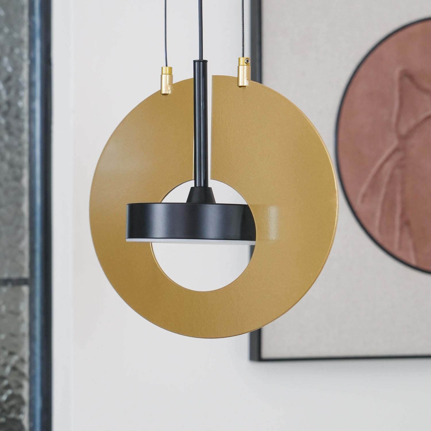 Modern Geometric Eye In The Sky LED Pendant Light for Contemporary Interior Lighting