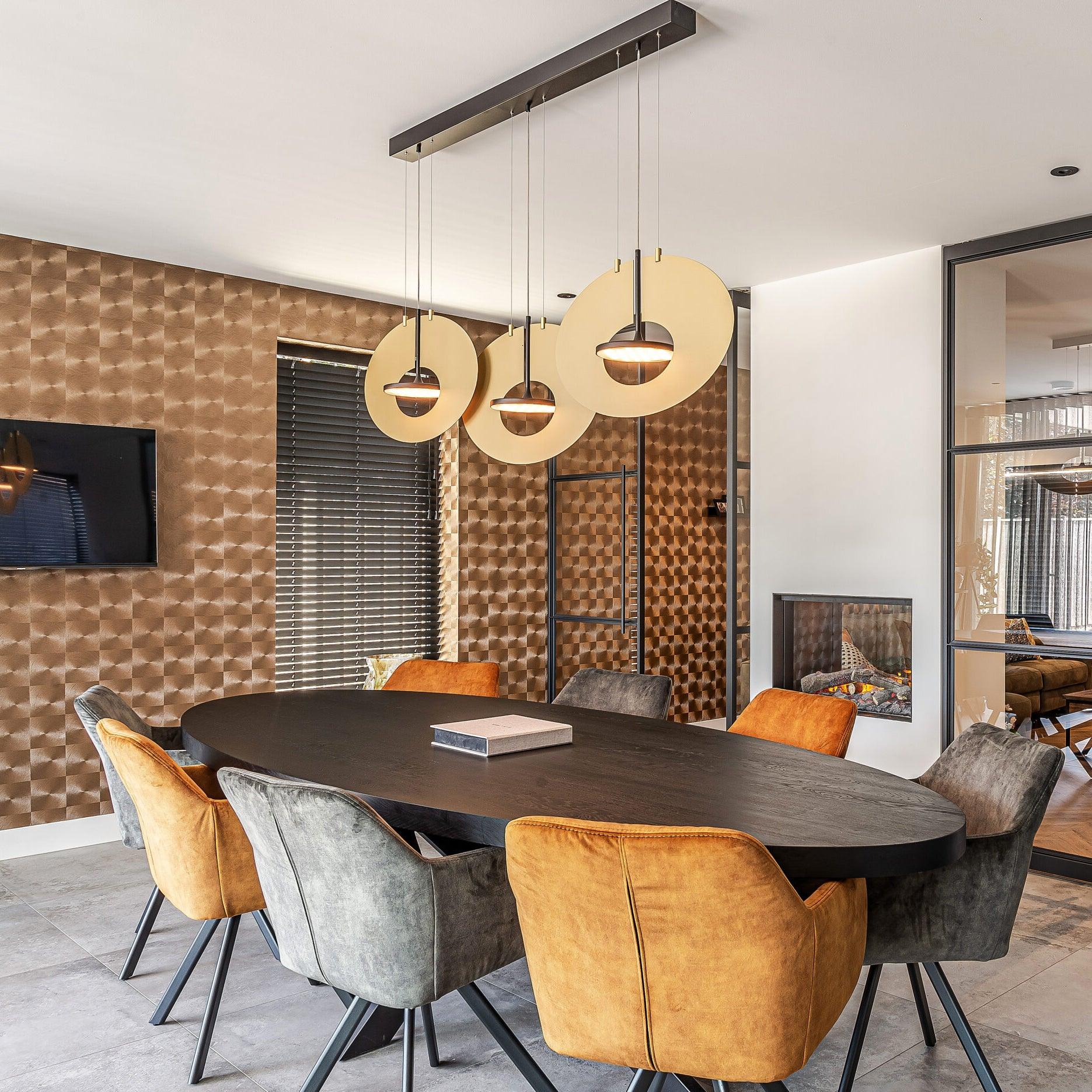 Modern Geometric Eye In The Sky LED Pendant Light for Contemporary Interior Lighting