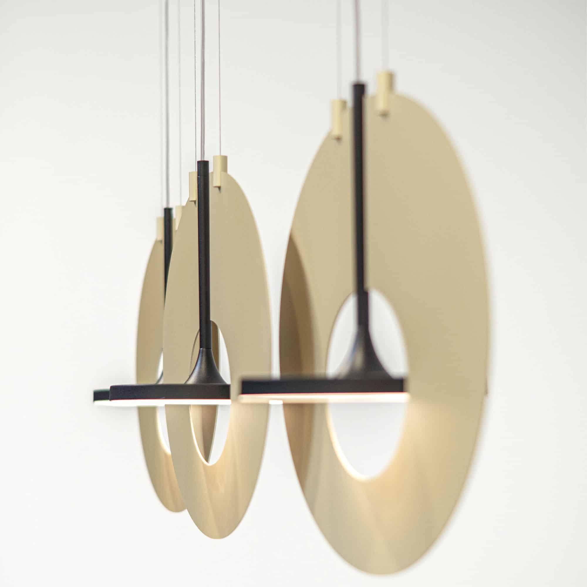 Modern Geometric Eye In The Sky LED Pendant Light for Contemporary Interior Lighting