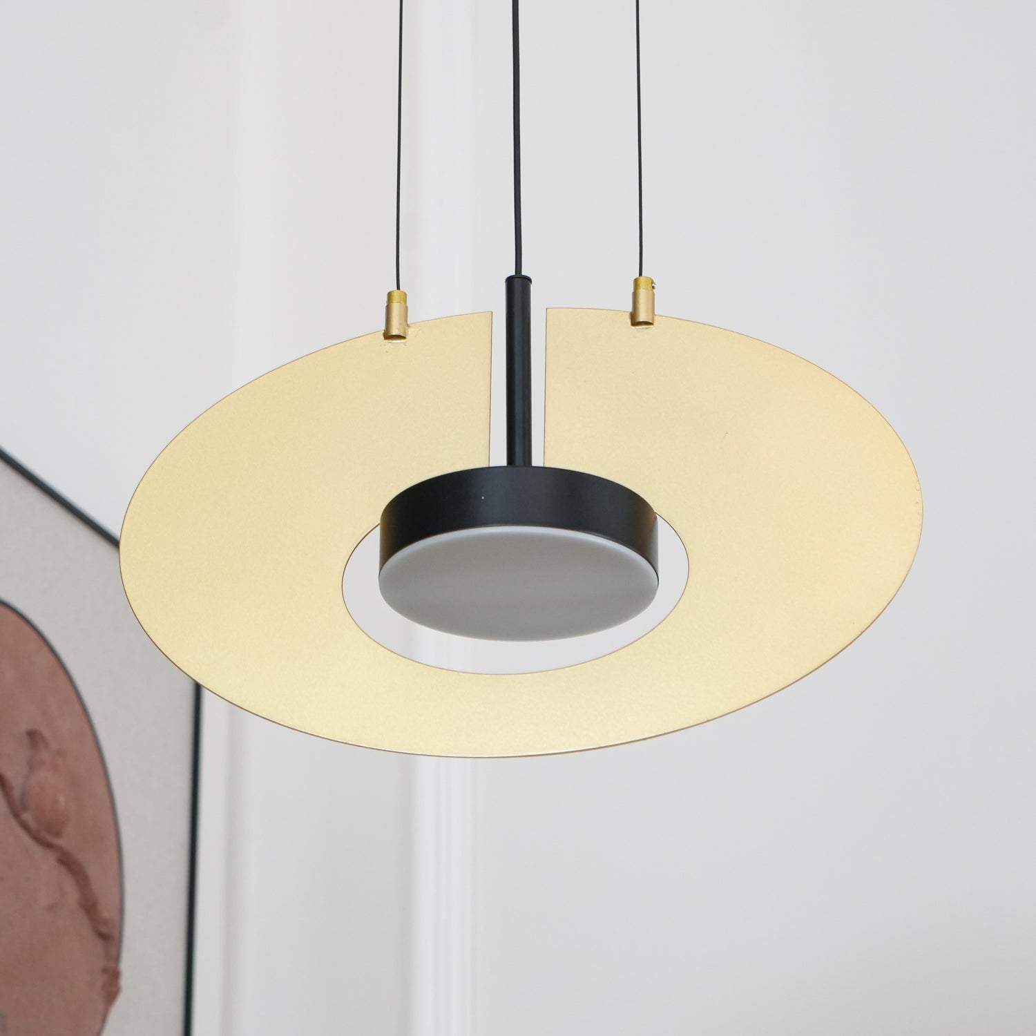 Modern Geometric Eye In The Sky LED Pendant Light for Contemporary Interior Lighting