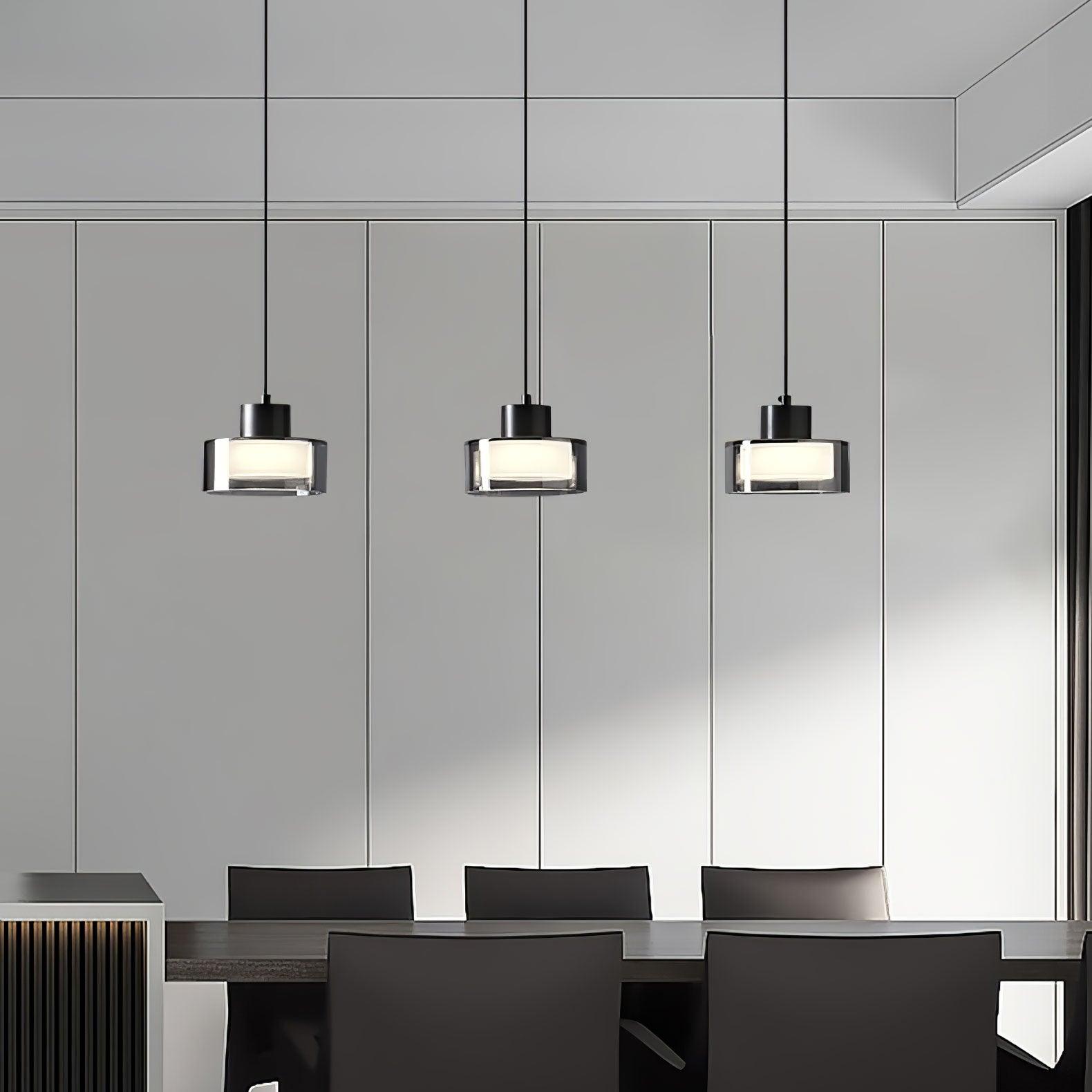 Modern Geometric Glass Pendant Light Series for Kitchen and Dining Room