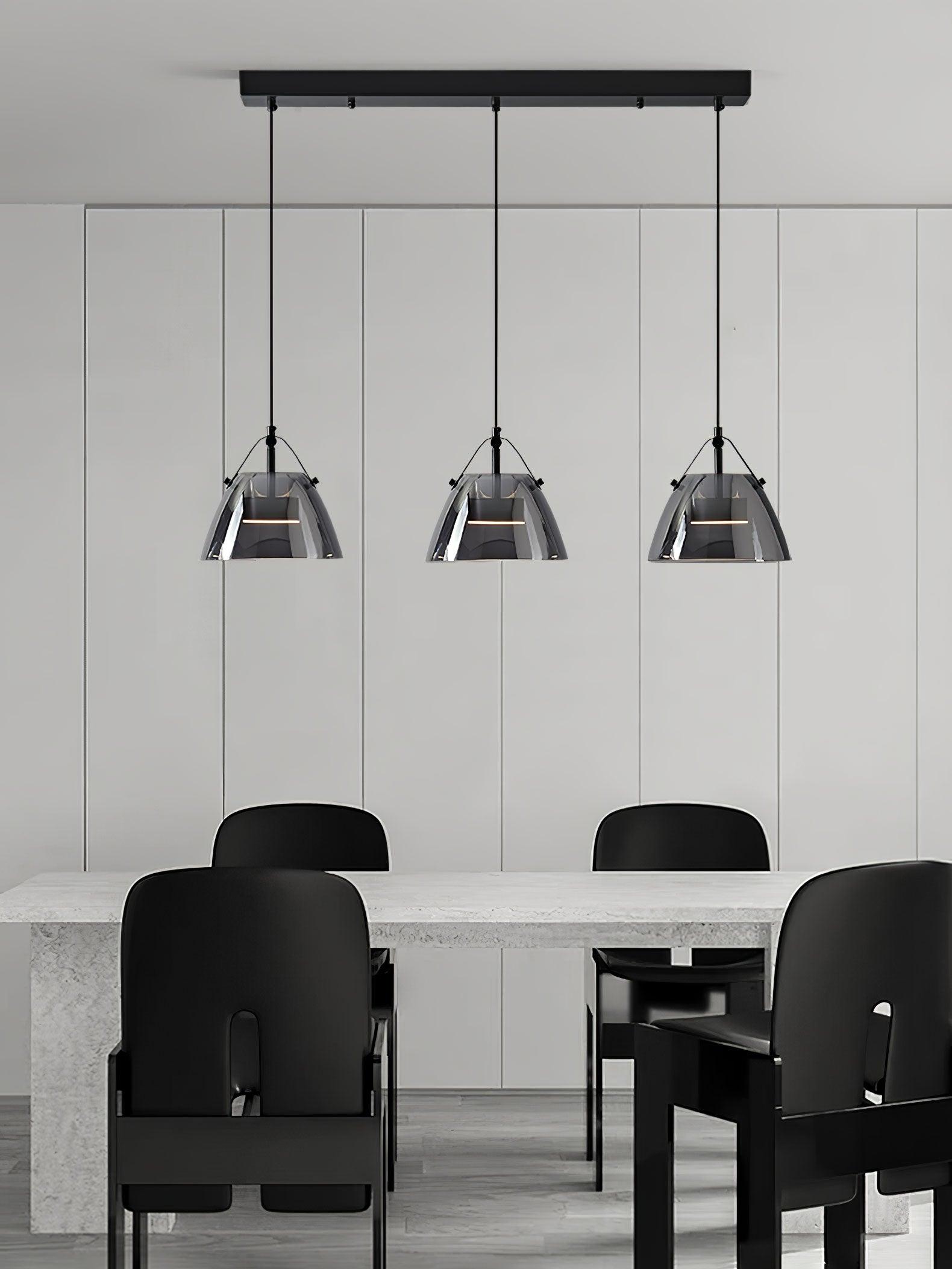 Modern Geometric Glass Pendant Light Series for Kitchen and Dining Room