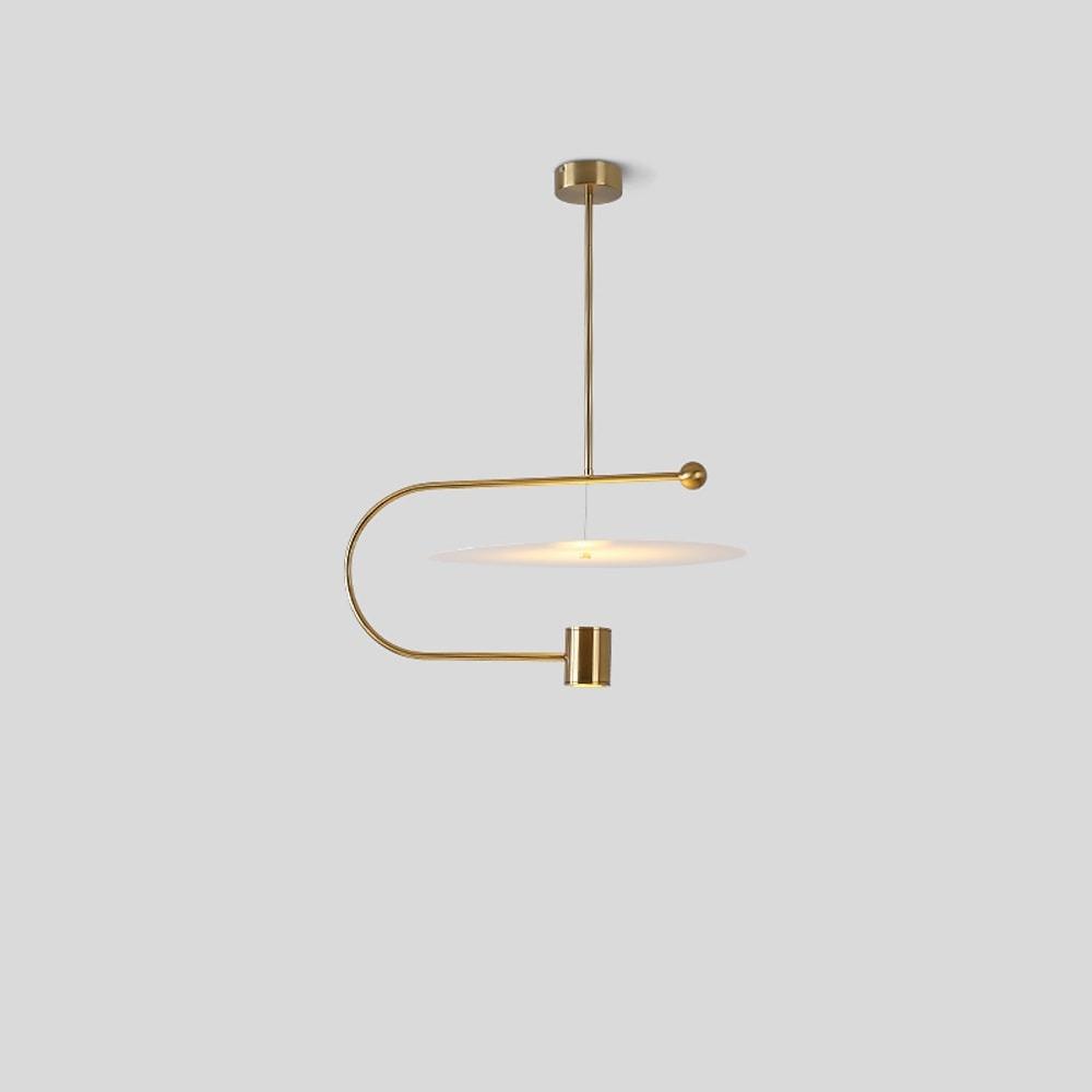 Modern Geometric Globe and Cylinder LED Pendant Light Metal Artistic Ceiling Fixture