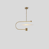 Modern Geometric Globe and Cylinder LED Pendant Light Metal Artistic Ceiling Fixture