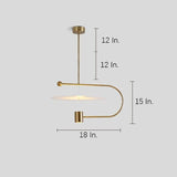 Modern Geometric Globe and Cylinder LED Pendant Light Metal Artistic Ceiling Fixture
