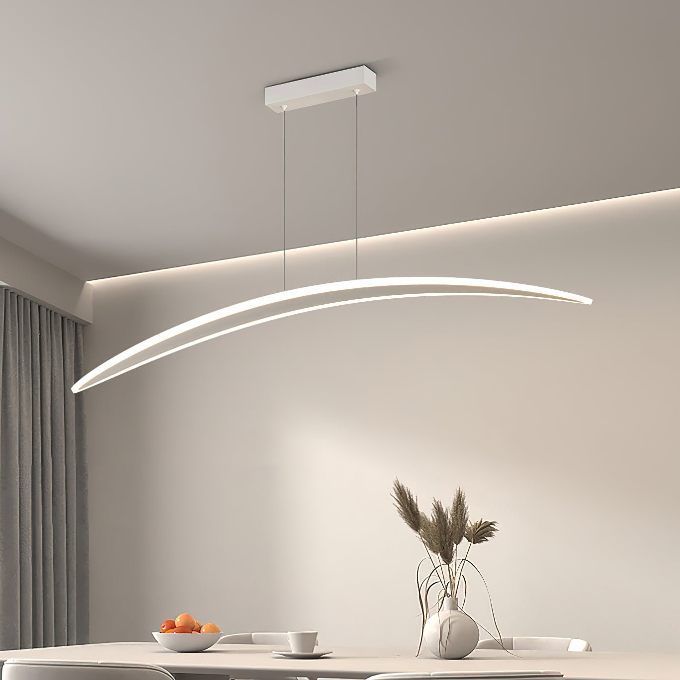 Modern Geometric Hyperbola LED Pendant Light with Adjustable Three Color Temperature