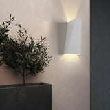 Modern Geometric Indoor LED Up and Down Wall Sconce Light Fixture in Black or White