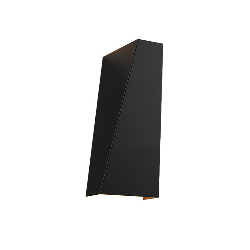 Modern Geometric Indoor LED Up and Down Wall Sconce Light Fixture in Black or White