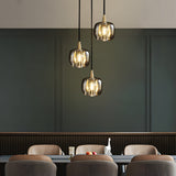 Modern Geometric K9 Crystal Cube Spiral Chandelier with Adjustable Copper Suspension