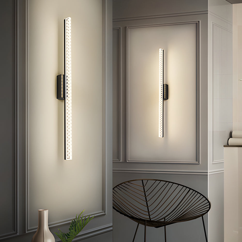 Modern Geometric LED Bathroom Vanity Light with 3 Color Temperature Dimming for Mirror
