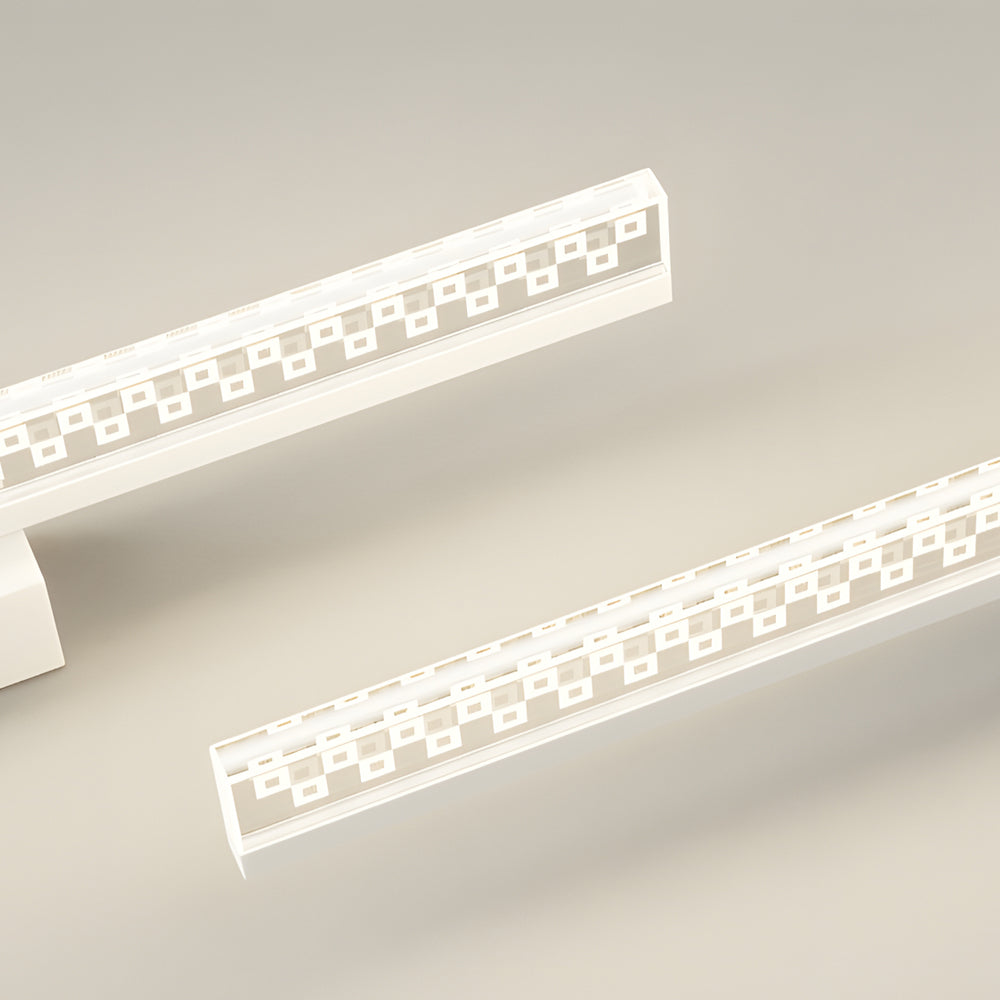 Modern Geometric LED Bathroom Vanity Light with 3 Color Temperature Dimming for Mirror