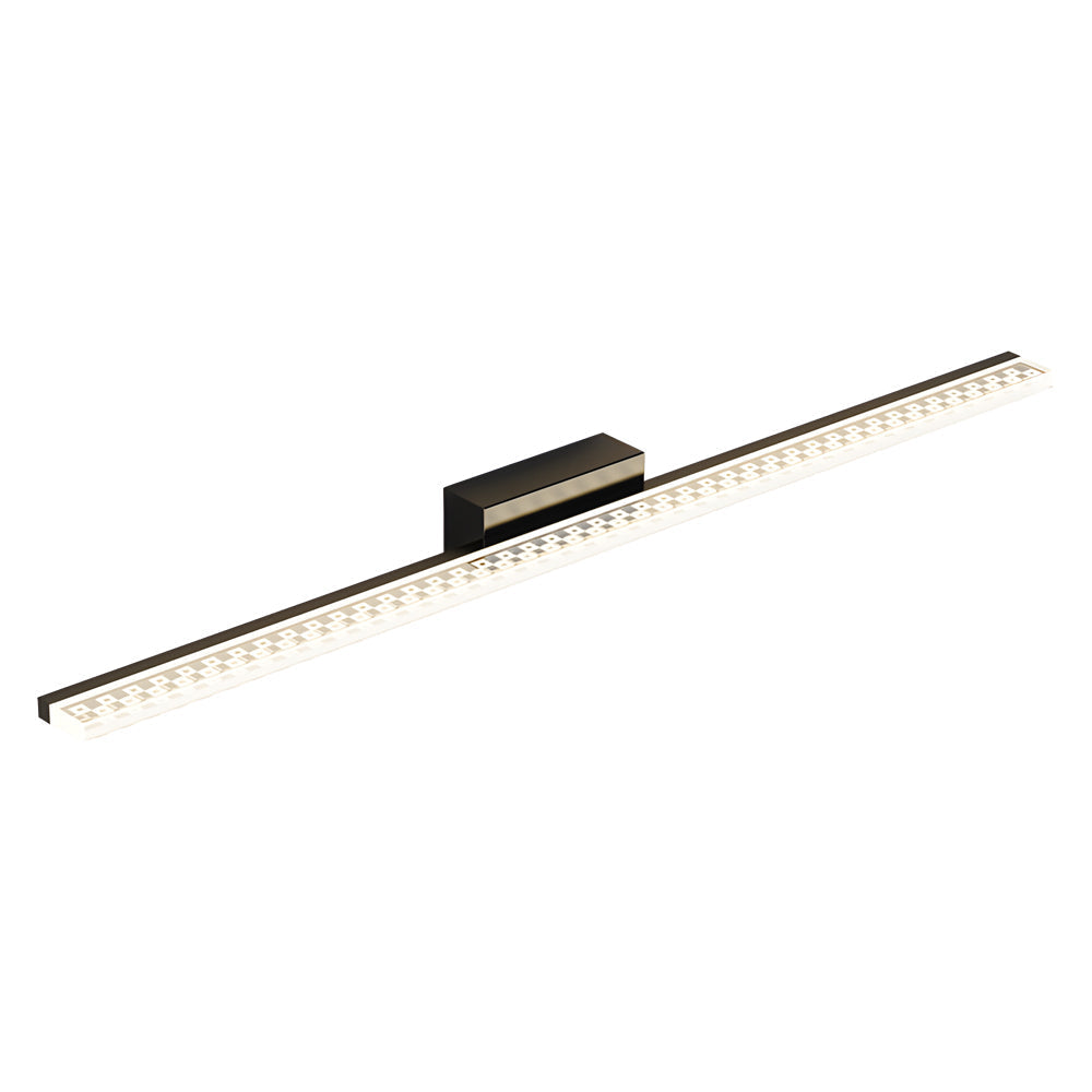 Modern Geometric LED Bathroom Vanity Light with 3 Color Temperature Dimming for Mirror