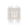 Modern Geometric LED Chandelier Cosmic Cube Chrome Pendant Ceiling Light