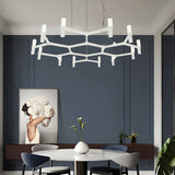 Modern Geometric LED Designer Pendant Light Nordic Special Shaped Aluminum Chandelier