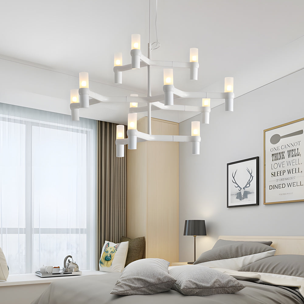 Modern Geometric LED Designer Pendant Light Nordic Special Shaped Aluminum Chandelier