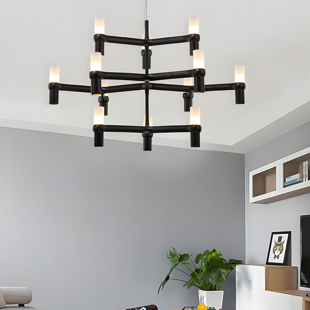 Modern Geometric LED Designer Pendant Light Nordic Special Shaped Aluminum Chandelier