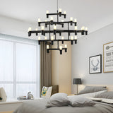 Modern Geometric LED Designer Pendant Light Nordic Special Shaped Aluminum Chandelier
