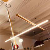 Modern Geometric LED Grid Pendant Light Contemporary Gold and Black Chandelier for Living Room