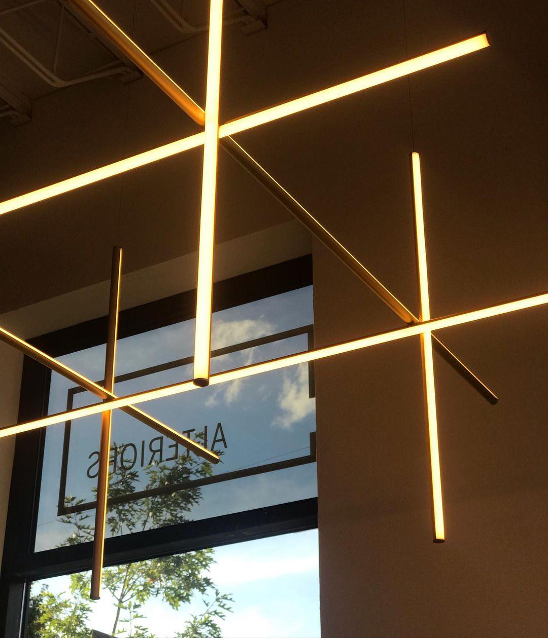 Modern Geometric LED Grid Pendant Light Contemporary Gold and Black Chandelier for Living Room