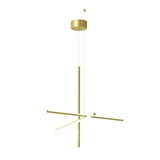 Modern Geometric LED Grid Pendant Light Contemporary Gold and Black Chandelier for Living Room