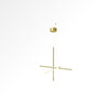 Modern Geometric LED Grid Pendant Light Contemporary Gold and Black Chandelier for Living Room