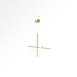 Modern Geometric LED Grid Pendant Light Contemporary Gold and Black Chandelier for Living Room