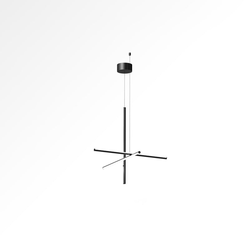 Modern Geometric LED Grid Pendant Light Contemporary Gold and Black Chandelier for Living Room
