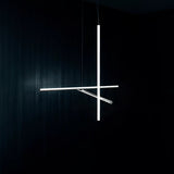 Modern Geometric LED Grid Pendant Light Contemporary Gold and Black Chandelier for Living Room