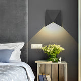 Modern Geometric LED Outdoor Wall Sconce Waterproof Aluminum Exterior Light for Porch and Yard