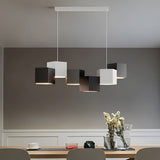 Modern Geometric LED Pendant Light Industrial Style Iron Chandelier for Living Room