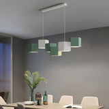 Modern Geometric LED Pendant Light Industrial Style Iron Chandelier for Living Room
