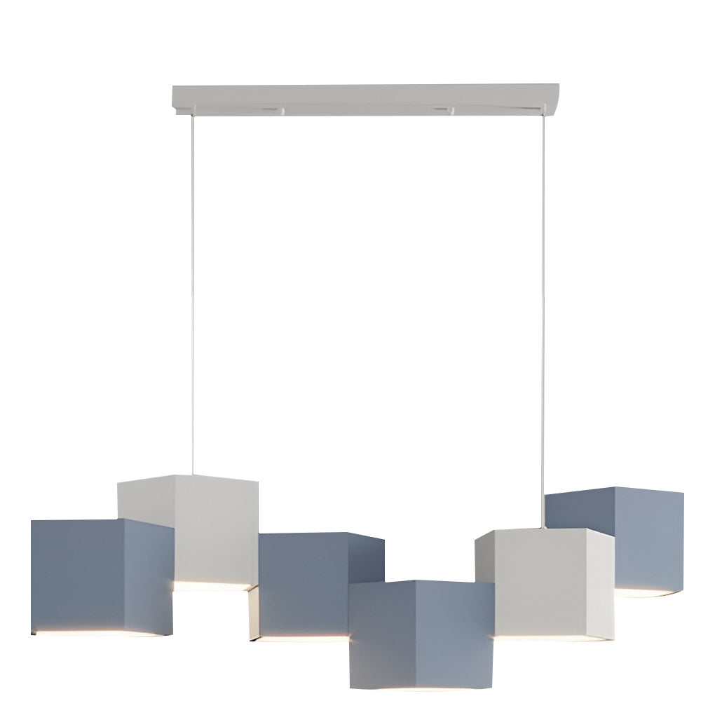 Modern Geometric LED Pendant Light Industrial Style Iron Chandelier for Living Room
