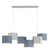 Modern Geometric LED Pendant Light Industrial Style Iron Chandelier for Living Room