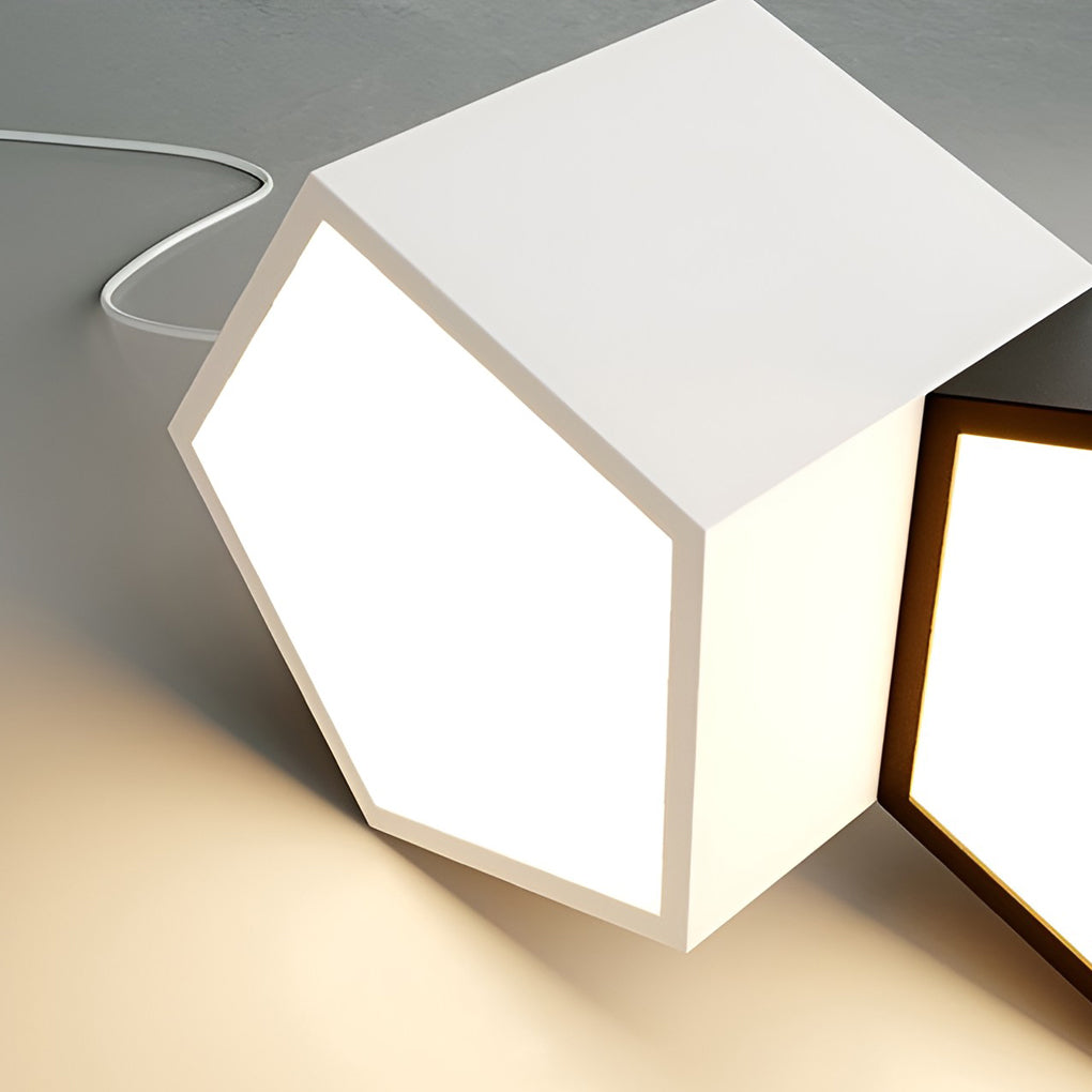 Modern Geometric LED Pendant Light Industrial Style Iron Chandelier for Living Room