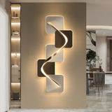 Modern Geometric LED Wall Art Decor USB Powered Crystal Porcelain Backlit Painting Light for Home Office