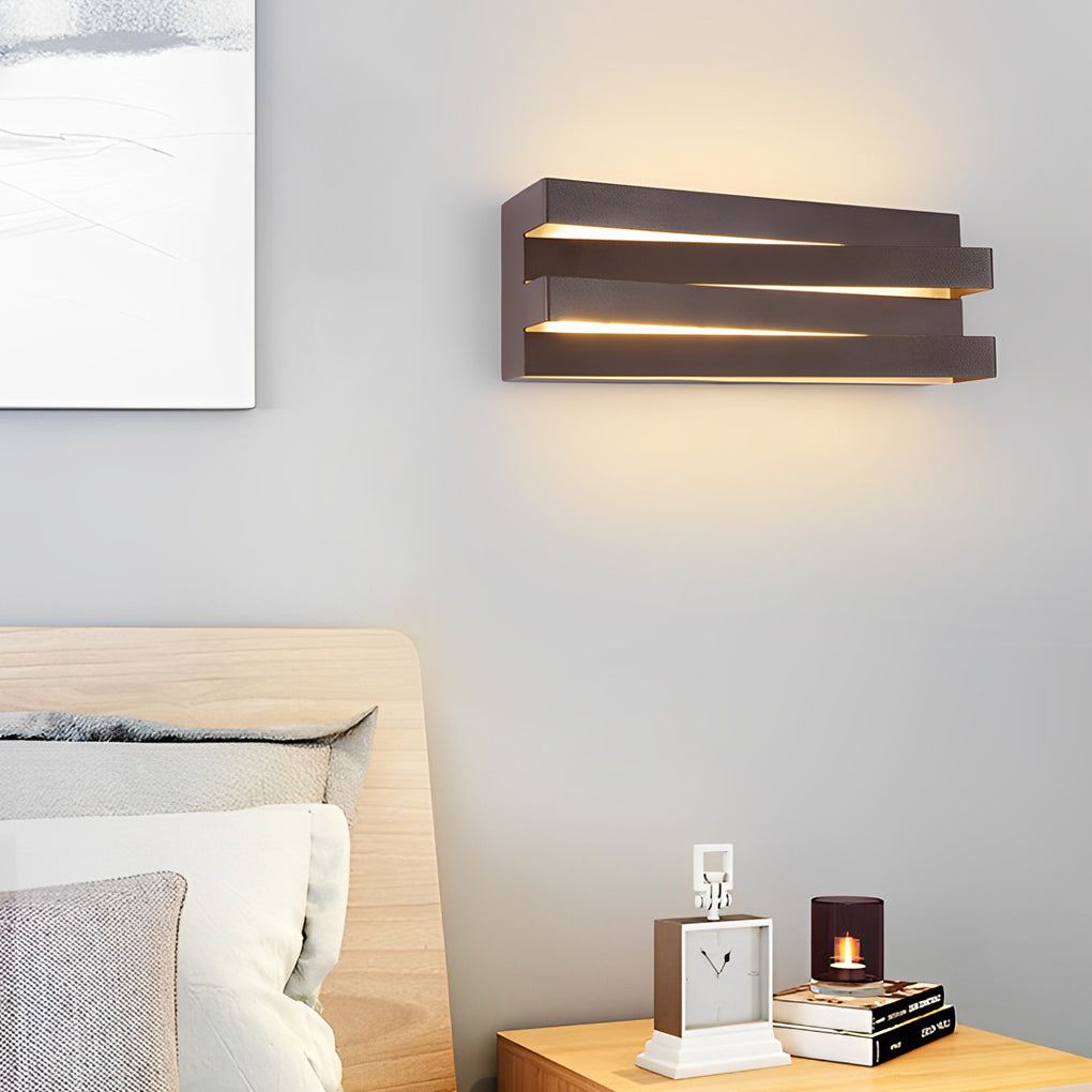 Modern Geometric LED Wall Sconce Minimalist Acrylic Indoor Lighting for Bedroom and Living Room