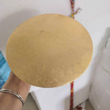 Modern Geometric LED Wall Sconce Minimalist Disk Design Set of Two Gold and Black Indoor Light Fixture