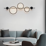 Modern Geometric LED Wall Sconce with Creative Circular Design and Artistic Accent Lighting