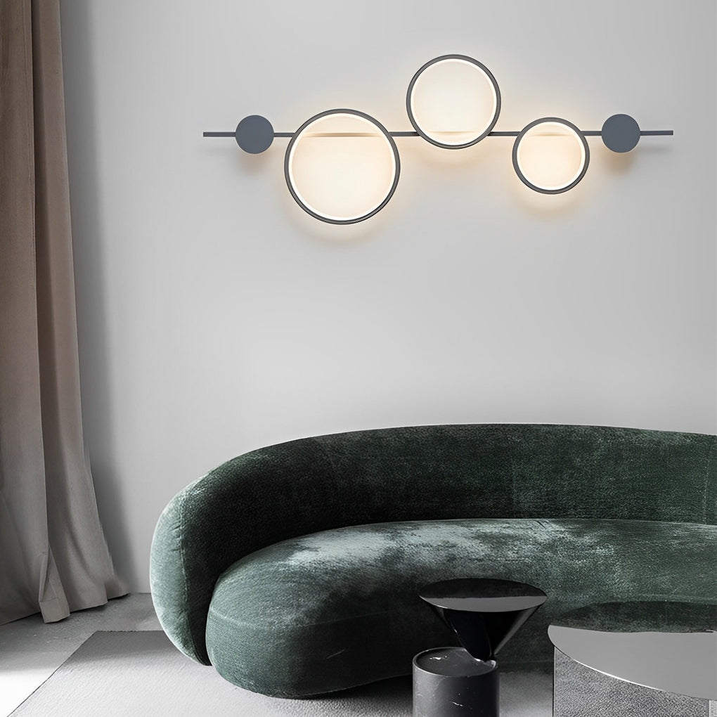 Modern Geometric LED Wall Sconce with Creative Circular Design and Artistic Accent Lighting