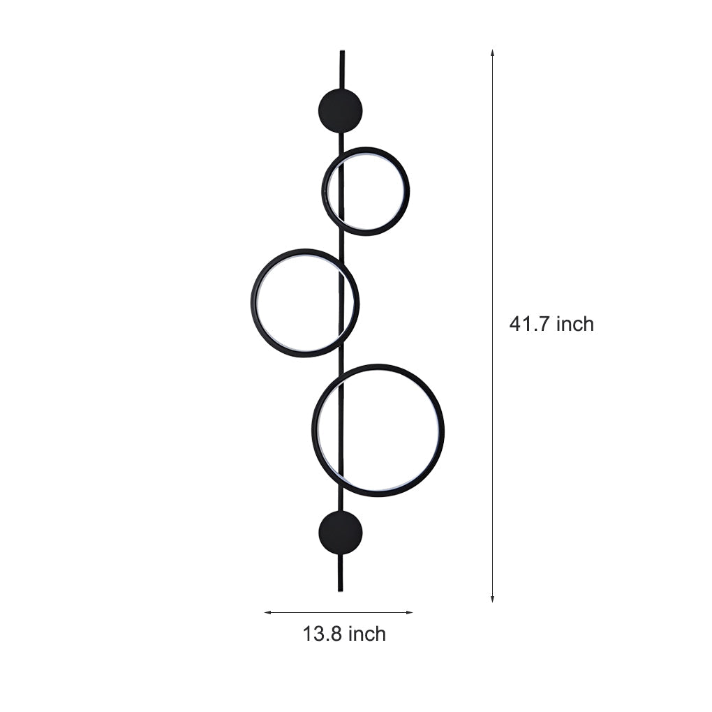 Modern Geometric LED Wall Sconce with Creative Circular Design and Artistic Accent Lighting