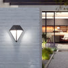 Modern Geometric LED Waterproof Outdoor Wall Lamp Exterior Porch Light Fixture in Black