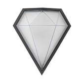 Modern Geometric LED Waterproof Outdoor Wall Sconce Black Exterior Porch Light for Garden and Entryway