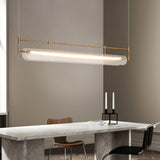 Modern Geometric Linear Strip LED Pendant Light for Dining Room Kitchen Island